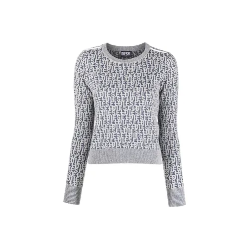 DIESEL FW22 Свитер Женский Серый Синий