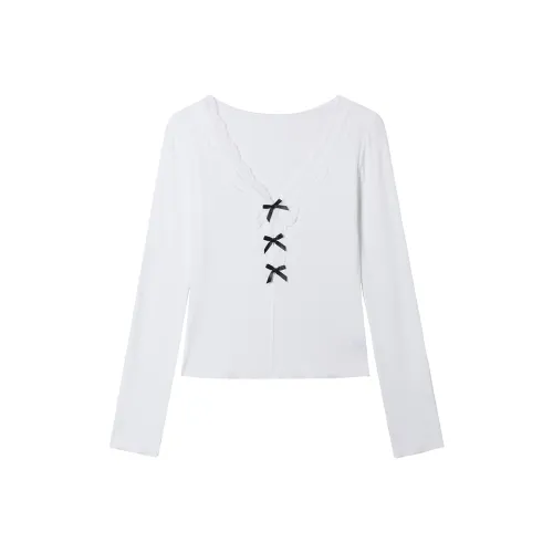 SLEEP AT 11 T Рубашка Женская Белая