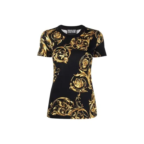 VERSACE JEANS COUTURE T-рубашка женская черная