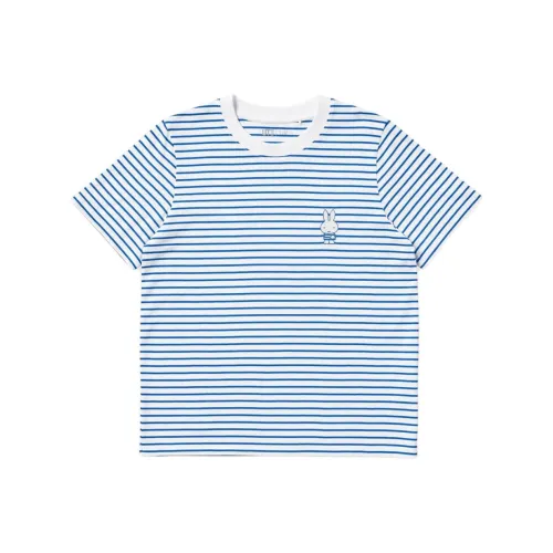 UNIQLO x MIFFY Коллаборация T-рубашка Женская Королевский синий