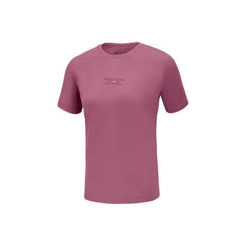 Skechers GO DRI T Shirt Женская Malaga Pink