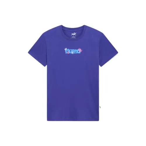 PUMA Обычная T-рубашка Женская Синяя