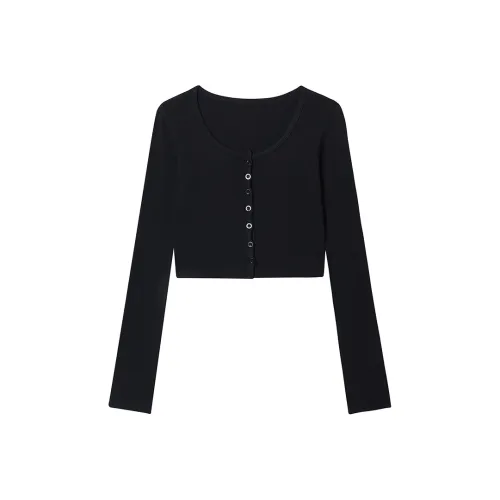 SLEEP AT 11 T Рубашка Женская Черная