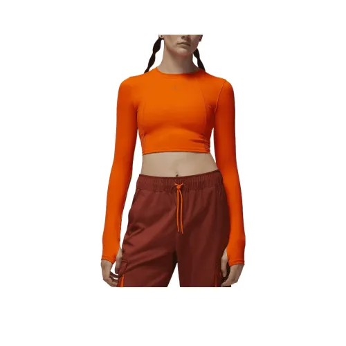 Jordan Orange Женские Короткие Топы