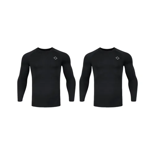 RIGORER Спортивный бег Длинный рукав Фитнес Компрессионный Спортивный костюм Унисекс 2 упаковки