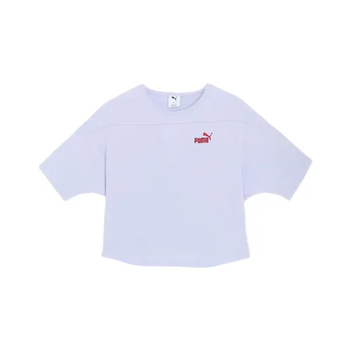 PUMA CORE HERITAGE Рукав с оборванным плечом T-рубашка Женская Светло-фиолетовая