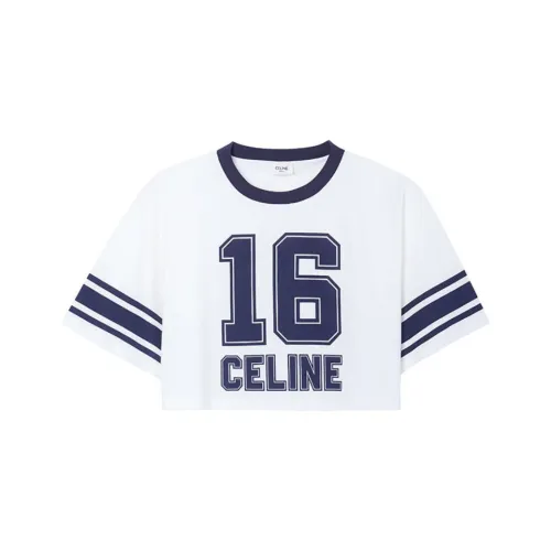 CELINE FW22 T Рубашка Женская Темно-синяя