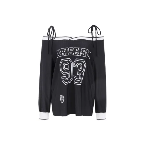 Ariseism Standardный дизайн длинный рукав рубашка осенняя новинка свободный крой повседневный топ женский