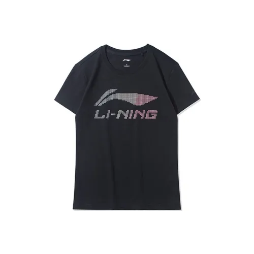LINING Sports Fashion Collection Черные Женские Футболки