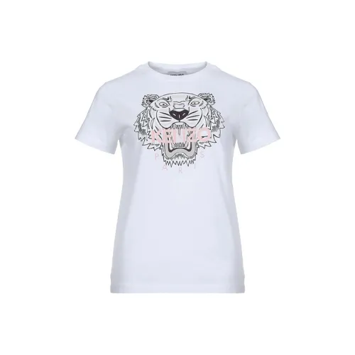 KENZO Classic Tiger Head Белая Женская Рубашка T