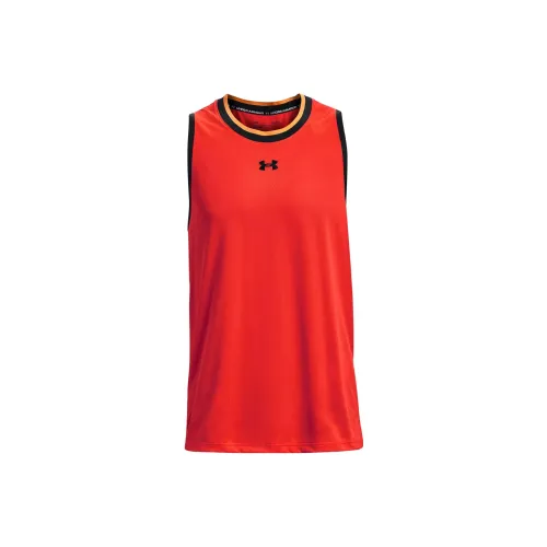 Under Armour Baselin Баскетбольная Джерси Мужская Красная Bolts