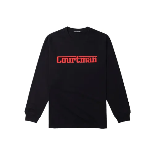 COURTMAN Черная унисекс футболка