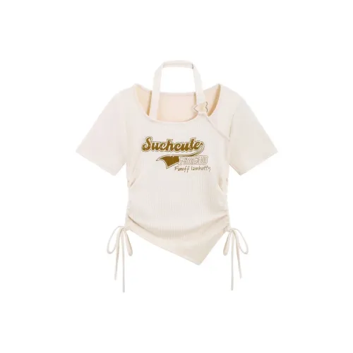 ASW ONLINE Абрикос Женские Рубашки T