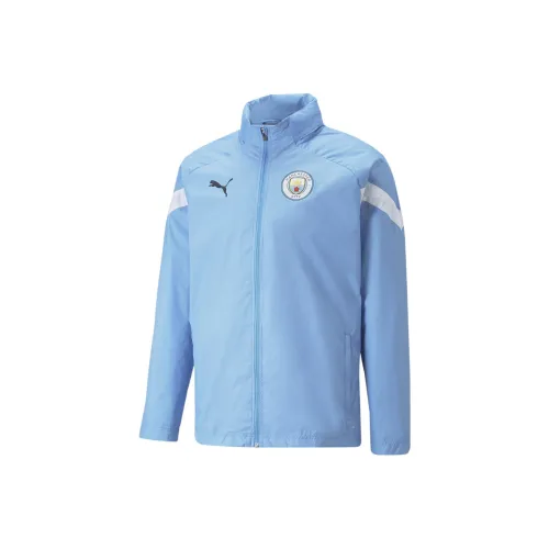 PUMA Небесно-голубой Мужской Футбольный Джерси