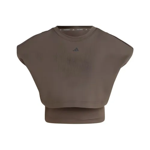 Adidas Женские майки темно-оливкового цвета