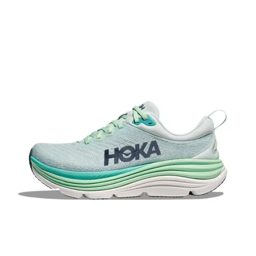 HOKA ONE ONE Gaviota 5 Амортизация Износостойкий Низкий Топ Беговые кроссовки Женские Свежий зеленый