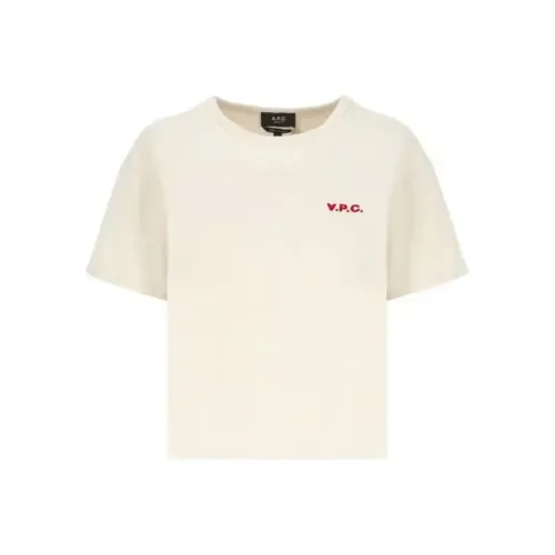 A.P.C Бежевые Женские Футболки
