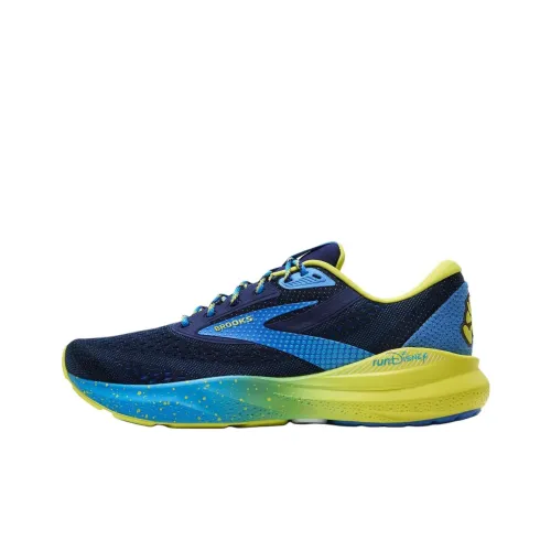 Brooks Adrenaline GTS 24 Противоскользящий устойчивый к истиранию низкий топ повседневная беговая обувь для мужчин синий желтый