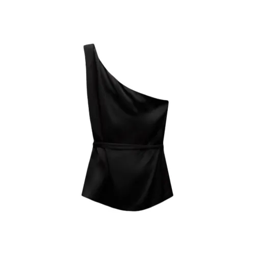 ZARA Черные Женские Майки