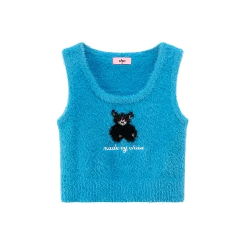 CHUU Небесно-голубой Женские Майки