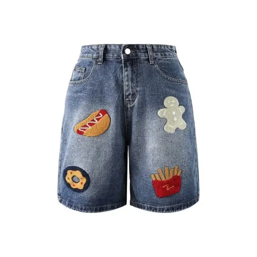 MEIKE Синие Унисекс Джинсовые Шорты