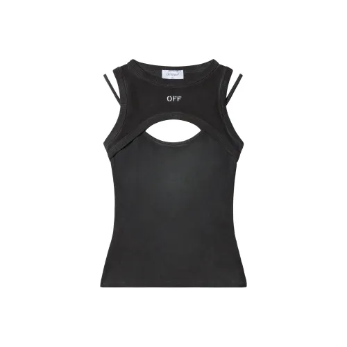 Off Белый Майка Женские Серый