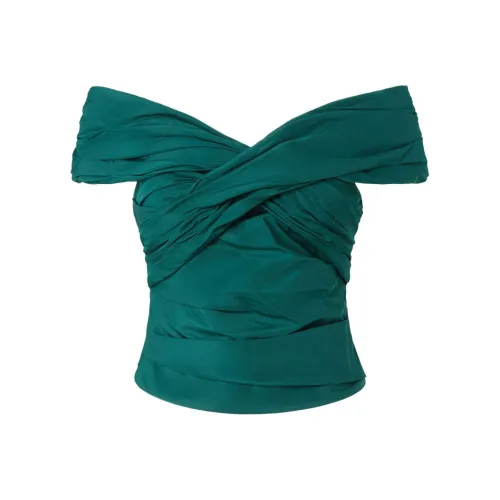 PINKO SS24 Майка Женская Зеленая