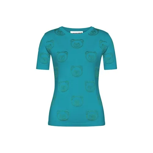 MOSCHINO Синий Женские Короткие Топы