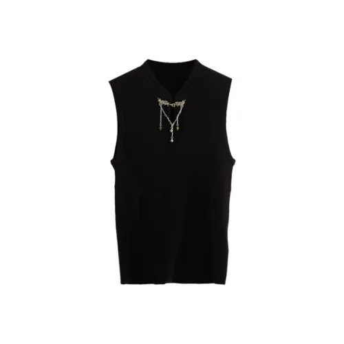 SETIROM Черные Женские Майки