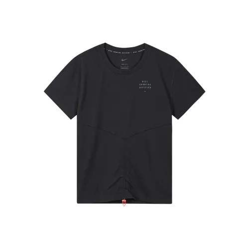 nike Набор с рукавами для бега футболка женская черная