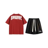 Gucci Красная футболка + черные шорты