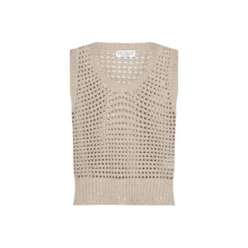 Brunello Cucinelli Бежевые Женские Свитеры