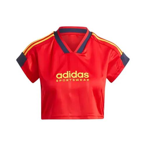 Adidas SS24 T Рубашка Женская Светло-Красная