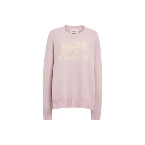 COACH SS24 Свитер Женский Розовый