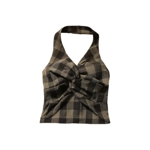 Mu Qingqing Майка Женская Армейский Зеленый