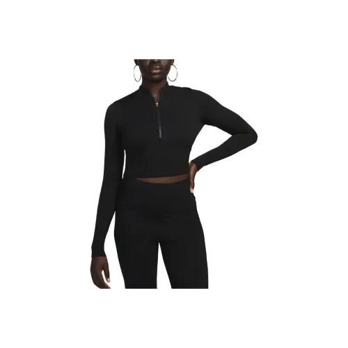 nike Sportswear CHILL KNIT CROP TOP Женские Черный