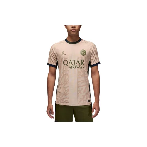 Jordan Dri Fit ADV Футбол Аутентичный Джерси Футбол Джерси Мужской Бежевый