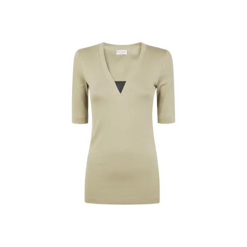 Brunello Cucinelli Оливковые Женские Рубашки T