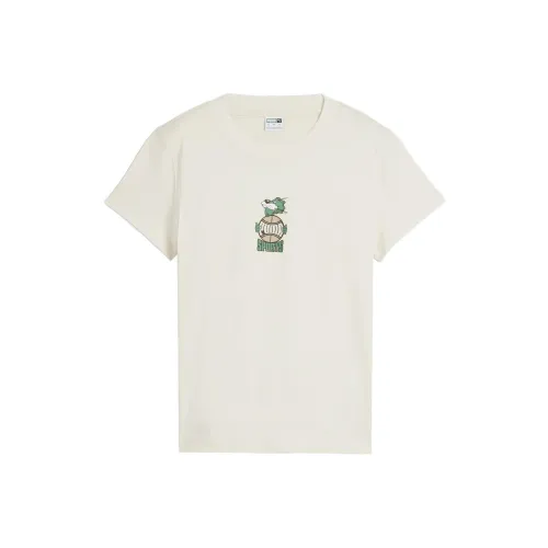 PUMA Обычная T-рубашка Женская Снежная