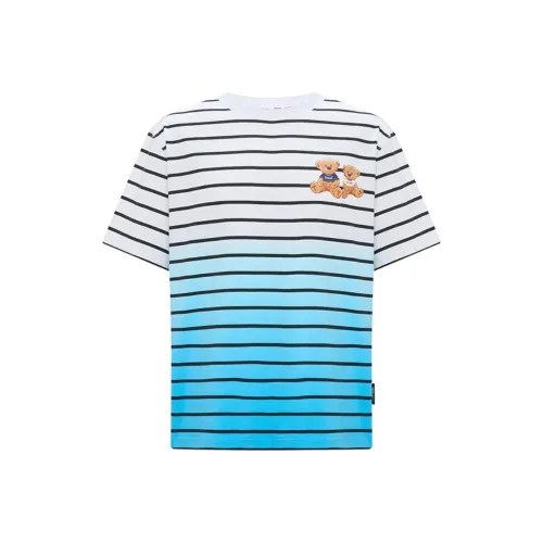 TSMLXLT Стандартная T-рубашка Женская Черно-белые полосы