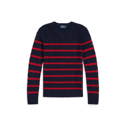 Polo Ralph Lauren FW24 Свитер Женский Синий Красный