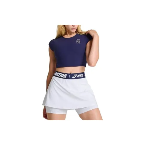 Asics P.E. NATION X ASICS SANO Фиолетовый Женские T-рубашки