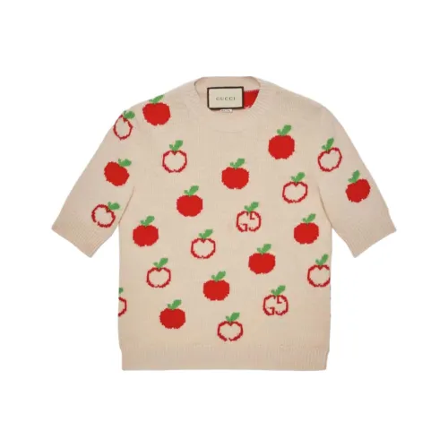 GUCCI Свитер Женский Айвори Белый