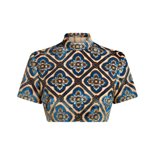 ETRO Женские рубашки цвета морской синь