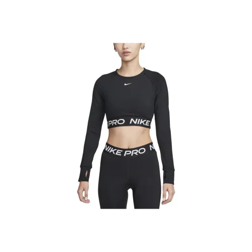 nike Реглан рукав T-рубашка Женская Черная