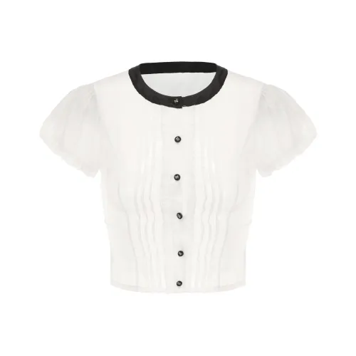 CHIWAWAMEME Crop Top Женские Enchanting Beige