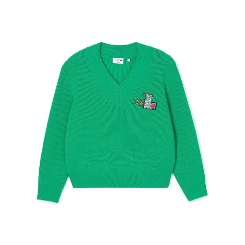 LACOSTE Holiday Series Зеленые Женские Свитеры