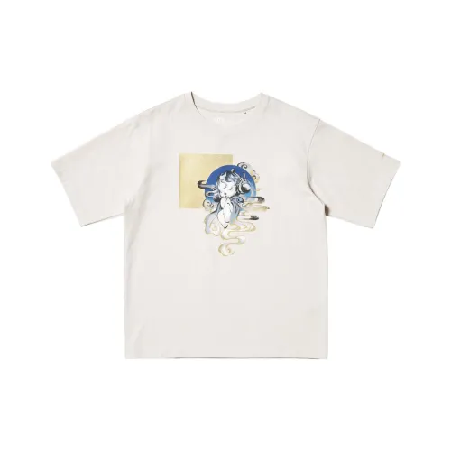 UNIQLO POP MART Collaboration Edition Коллаборация Edition T Рубашка Женская Светлая Кожа