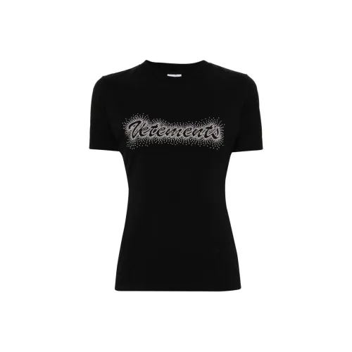 Vetements Черные Женские Футболки