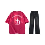 Питайя + Черный Серый Джинсы